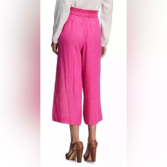 NWT Michael Kors Wide Leg Front Tie Pants Hot Pink Size XL - Picture 2 of 11